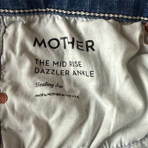 MOTHER Dazzler Ankle Jeans in Healing Jar Blue